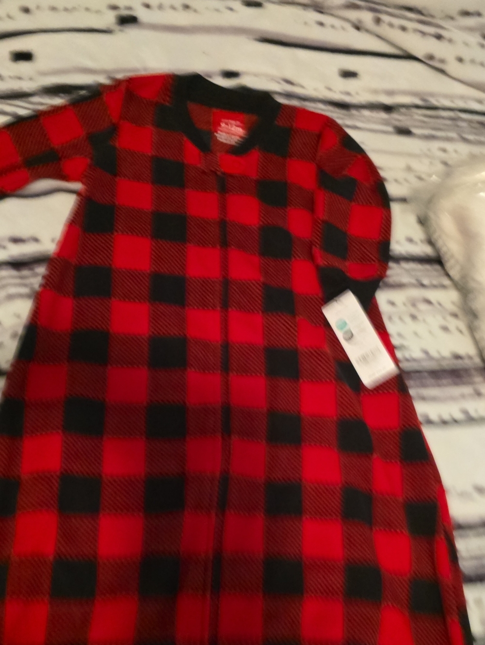 Carter's Red and Black Buffalo Plaid Sleep Sack